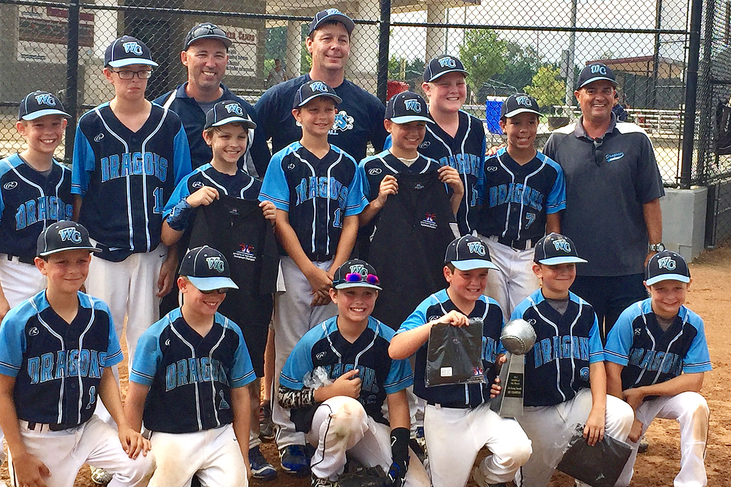 10u West Chester Dragons NL Travel Baseball won the 7th Inning Stretch Tournament 2017 at Sports At The Beach on July 21-23, 2017