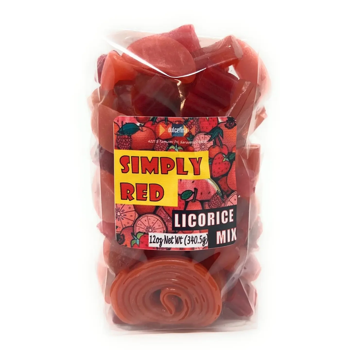 Simply Red Licorice Mix 12oz Bag