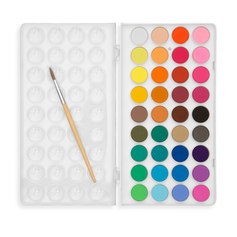 Watercolor Paint Set with Brush