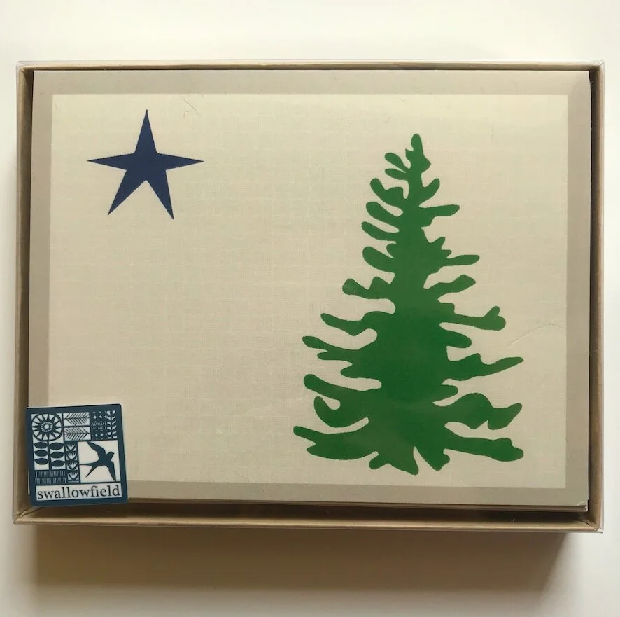 Old Maine Flag Notecard Set