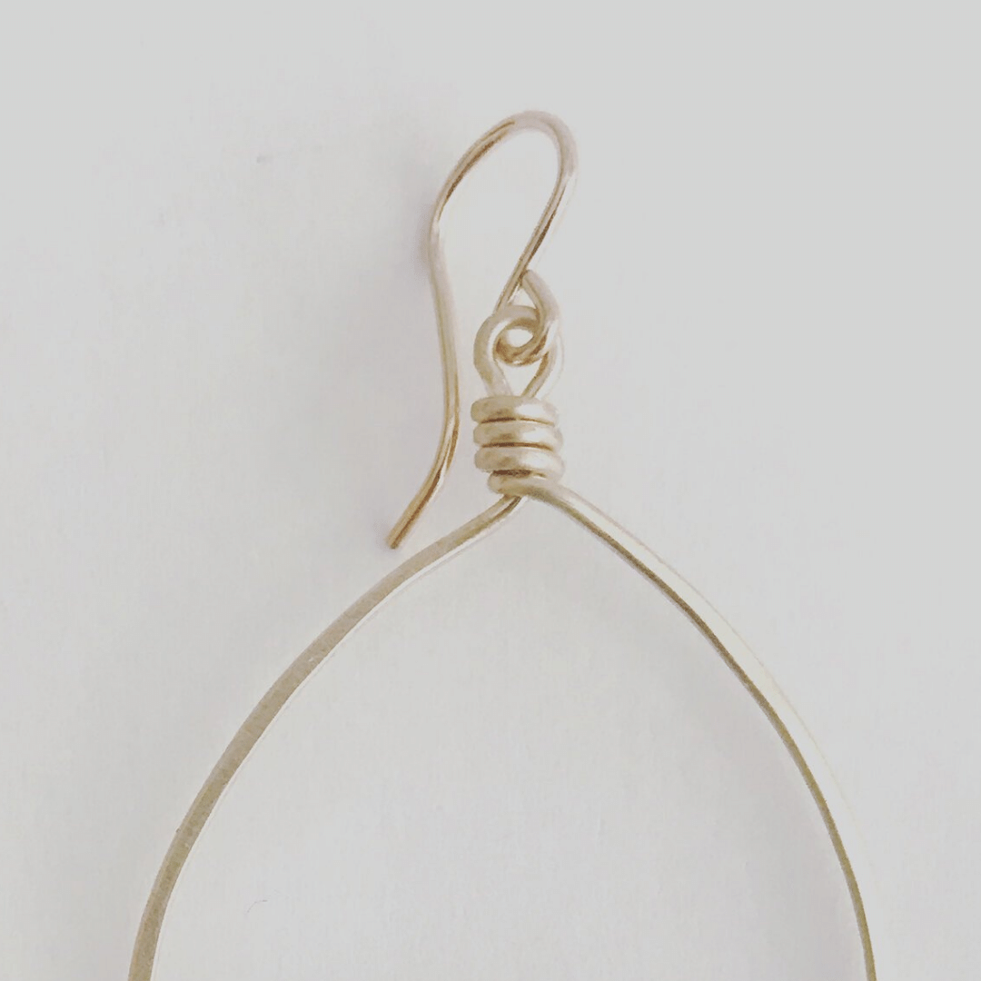 14kt Gold Filled Handmade Teardrop Dangle Earrings.png
