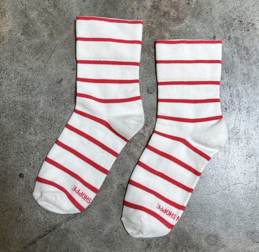Wally Skinny Stripe Socks