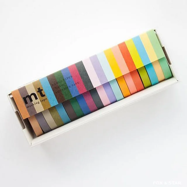 Rainbow Thin Washi Tape Set of 20