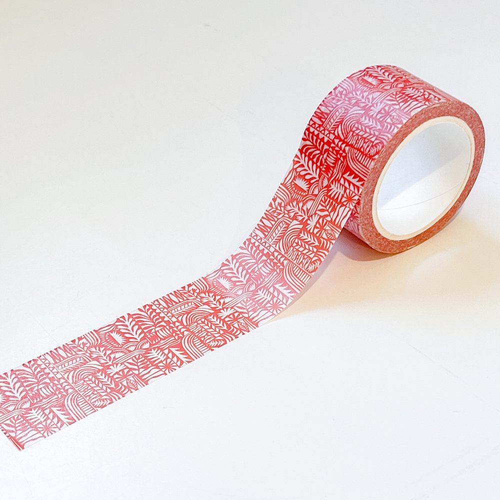 Folk Red Washi Tape — Swallowfield