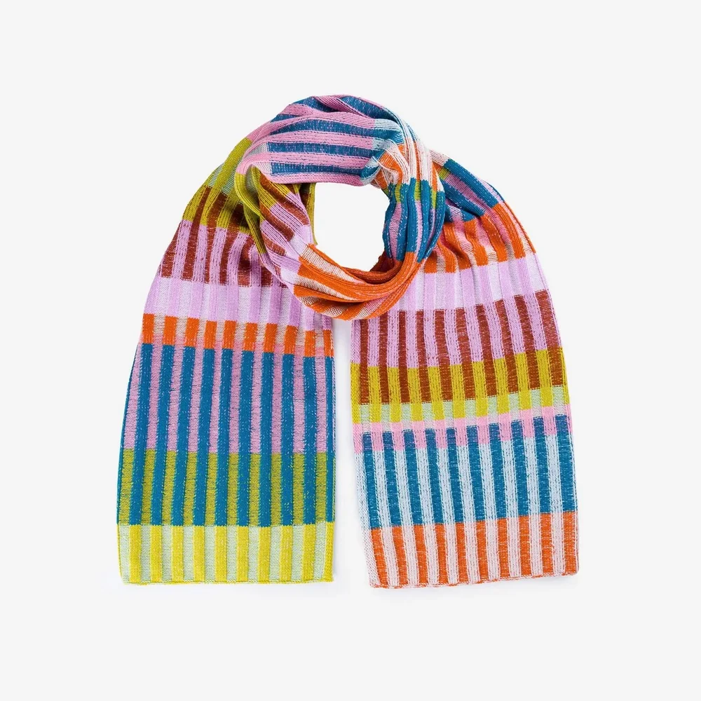 小物 NKNIT mix stripe big KNIT scarf NKNIT mix stripe big KNIT scarf