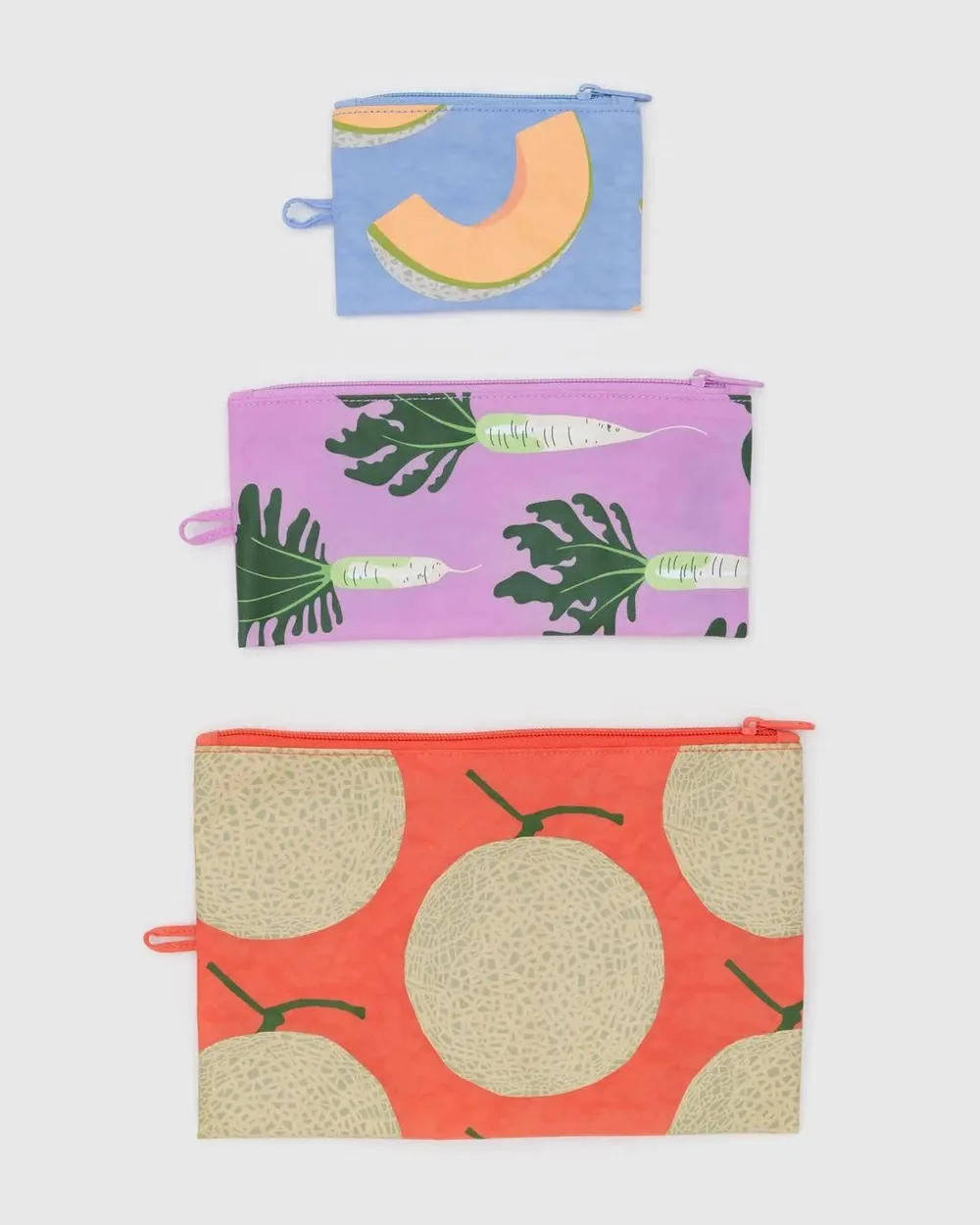 Baggu Flat Pouch Set — Swallowfield Functional Art, Handmade