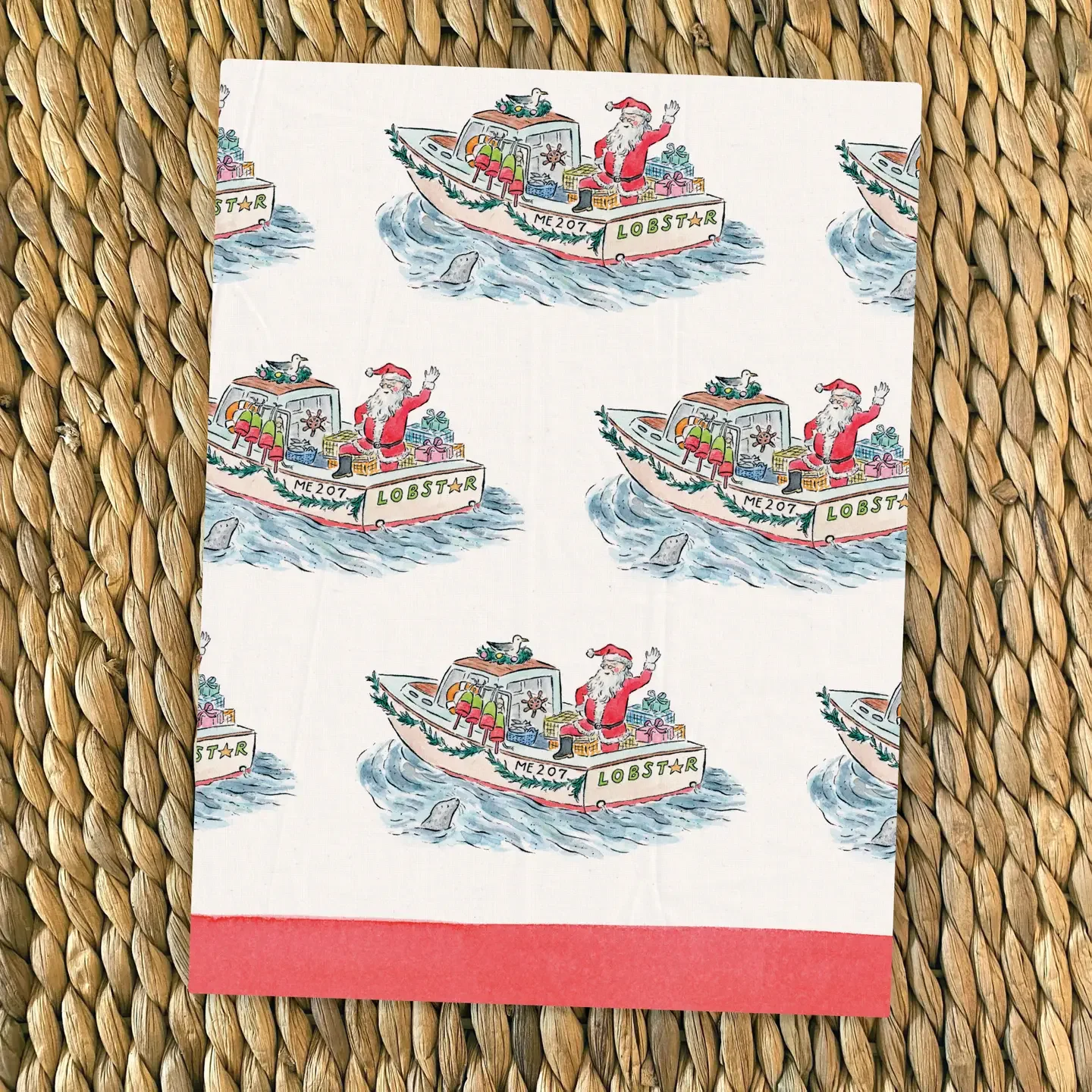 Mainely Santa Tea Towel