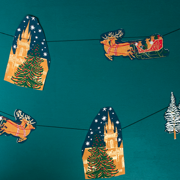 Holiday Skyline Paper Garland
