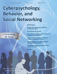 “Two By Two In Cyberspace: Meeting And Connecting Online” ( Cyberpsychology And Behavior , Vol. 3 (2), April, 2000.