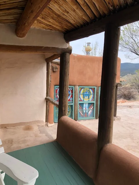 View from outside of DH Lawrence Windows