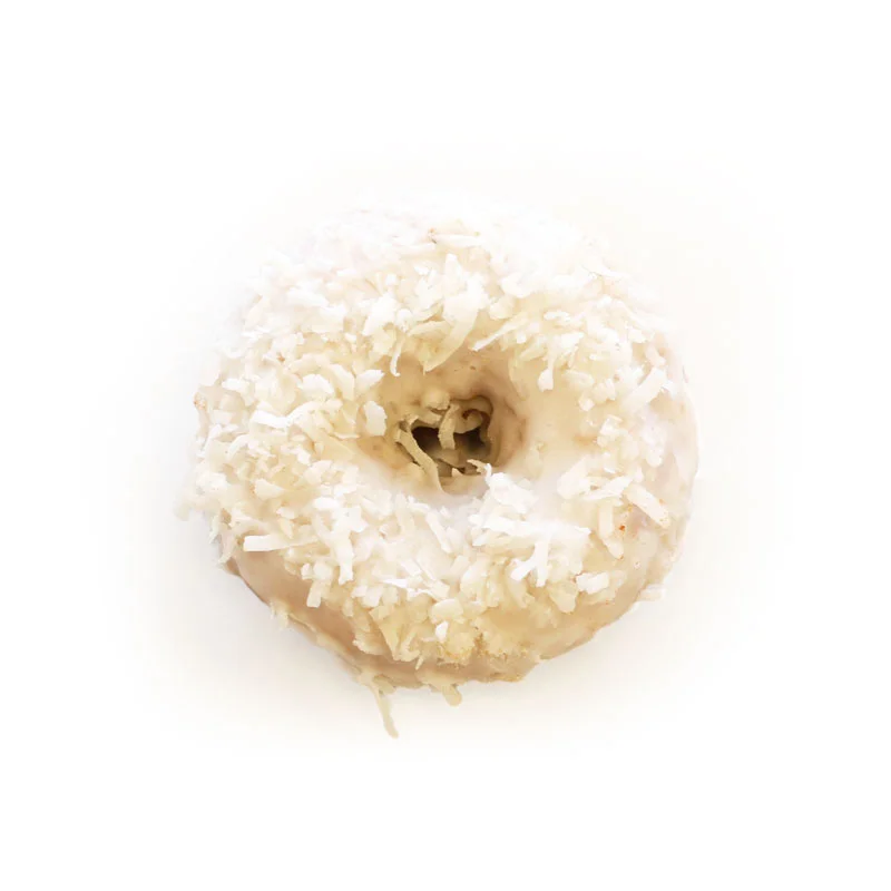 Untoasted Coconut with Vanilla Icing