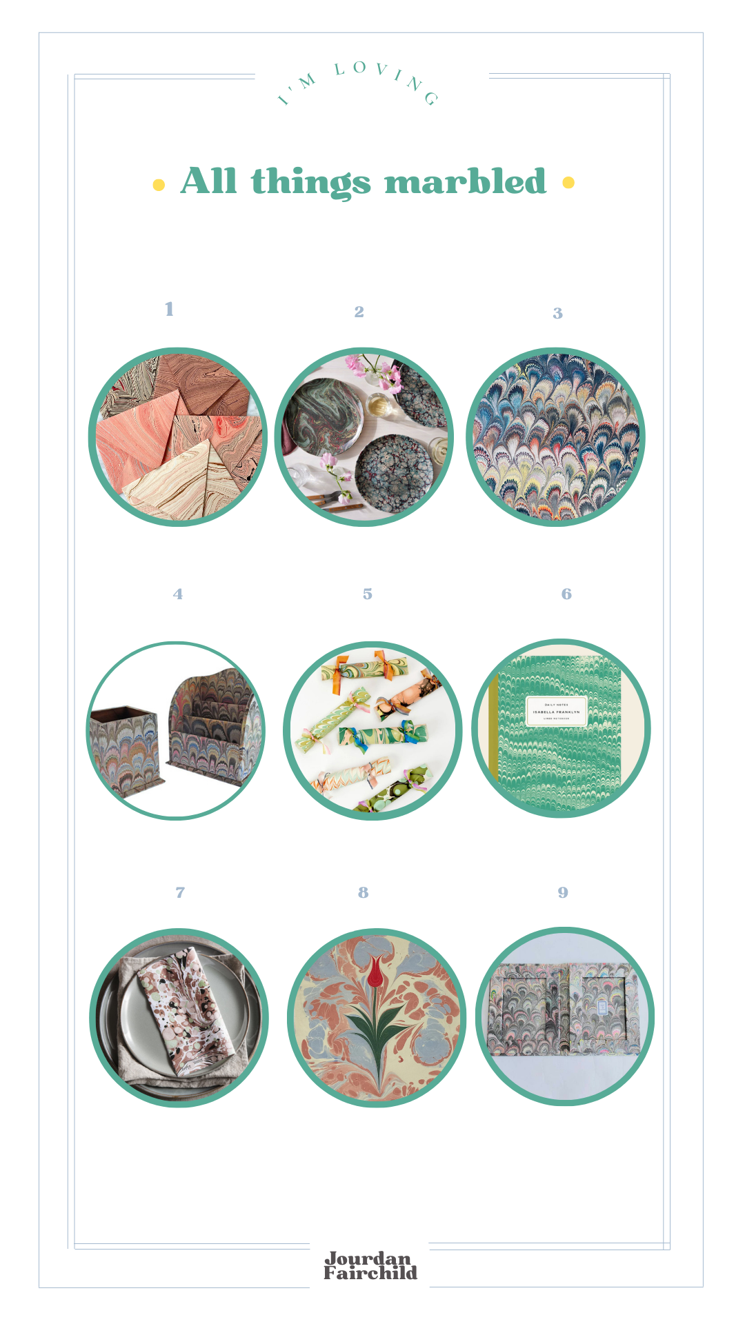 I'm loving: all things marbled