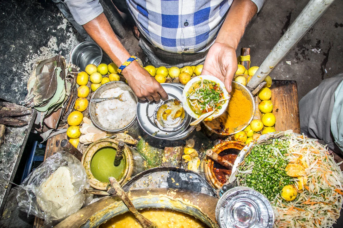 Mixing Ghugni Chaat: Delhi, India 2017 60x40cm edition of 5 $300usd 100x66cm edition of 10 $500usd