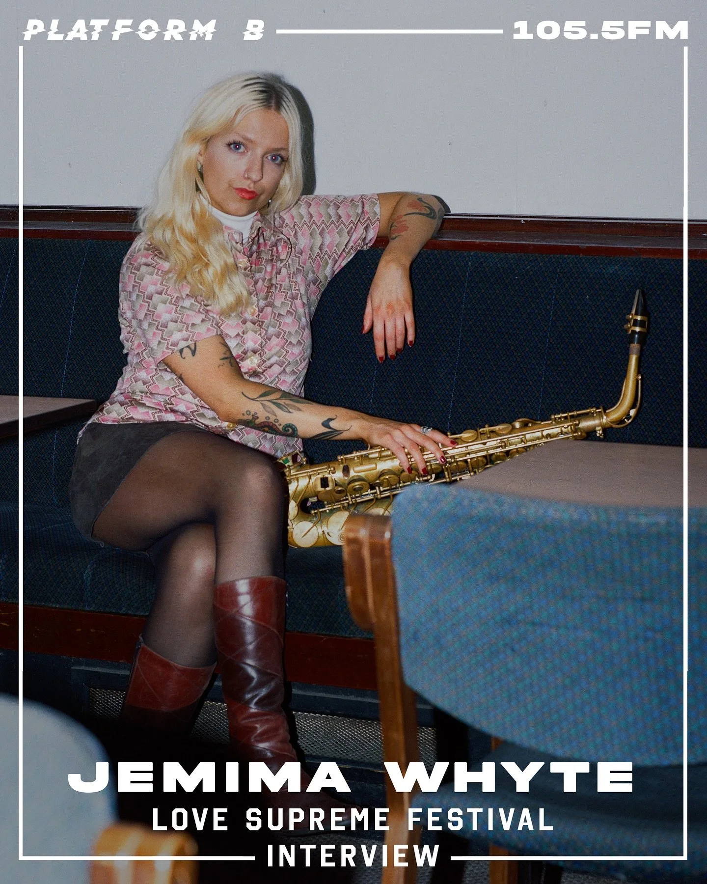 🎷 LOCK IN this Thursday 17th July at 9pm BST for a @lovesupremefest 2025 Round-Up with @aishacampbell featuring interviews with @jemima.whyte and @ebbandorsey - two artists at the forefront of the next generation of jazz 🎷

🔒 105.5FM - PLATFORMB.O