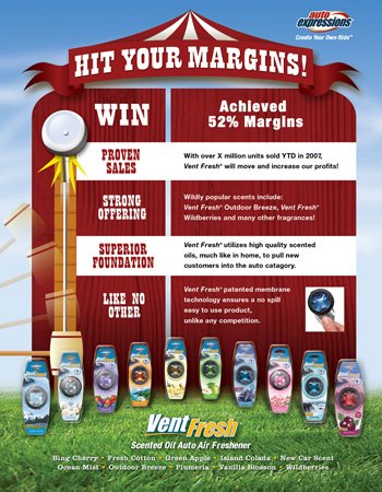  Sales info for VentFresh 