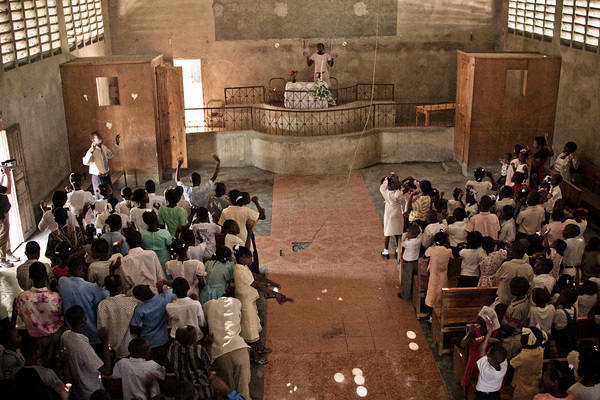Inside the church, pre-earthquake