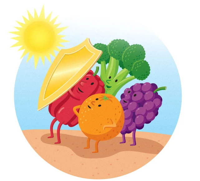 Vegetables Sun Block AARP THE MAGAZINE
