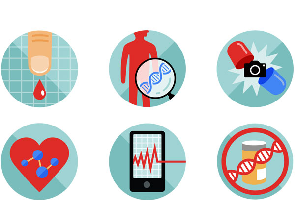 Health Testing icons AARP THE MAGAZINE