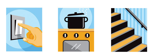 Universal Design icons AARP THE MAGAZINE