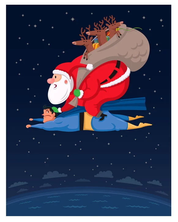 Super Santa HOLIDAY CARD