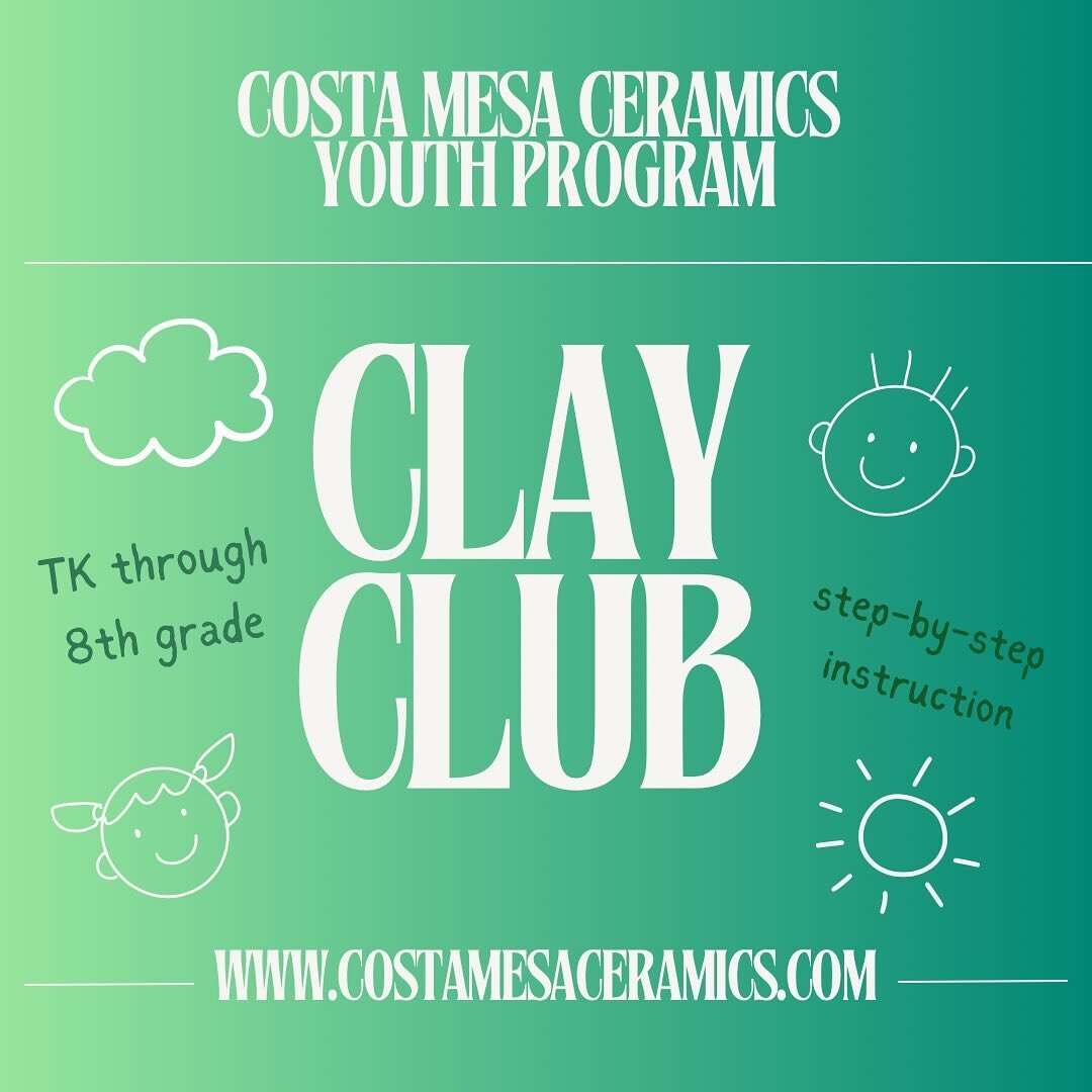 Let&rsquo;s talk about Clay Club 🖌️ This afternoon art club is designed to provide an imaginative and expressive clay experience. Each class will focus on a different hand-building technique like making pinch pots, working with slabs or building wit