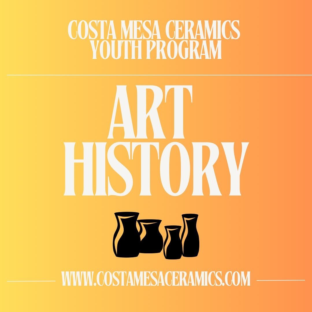 Join us for our youth program&rsquo;s first Art History Course this May! This four week course will let your child explore culture through clay and discover ancient techniques along the way! For more information, check out our website 👉 https://www.