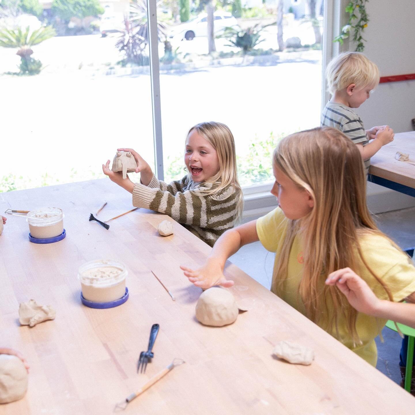 Our summer camps are officially open for enrollment 🎨 Introduce your little one to the world of clay with one of our summer camps, a five day art camp full of creative exploration, clay technique lessons, and a whole lot of fun! See you there 🤍

Re