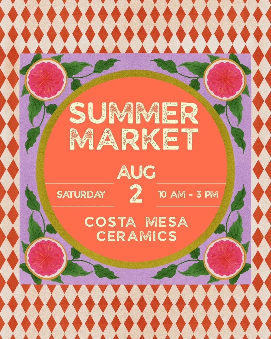 This Saturday! 🤡 Our annual summer market is always a great time for the whole family! Come shop local and show your support for these emerging artists 💛
☀️free to attend and family friendly! 
🎨crafts!! 
🗓️Aug 2nd 10am-3pm
📍1001 w 17th st #N 926