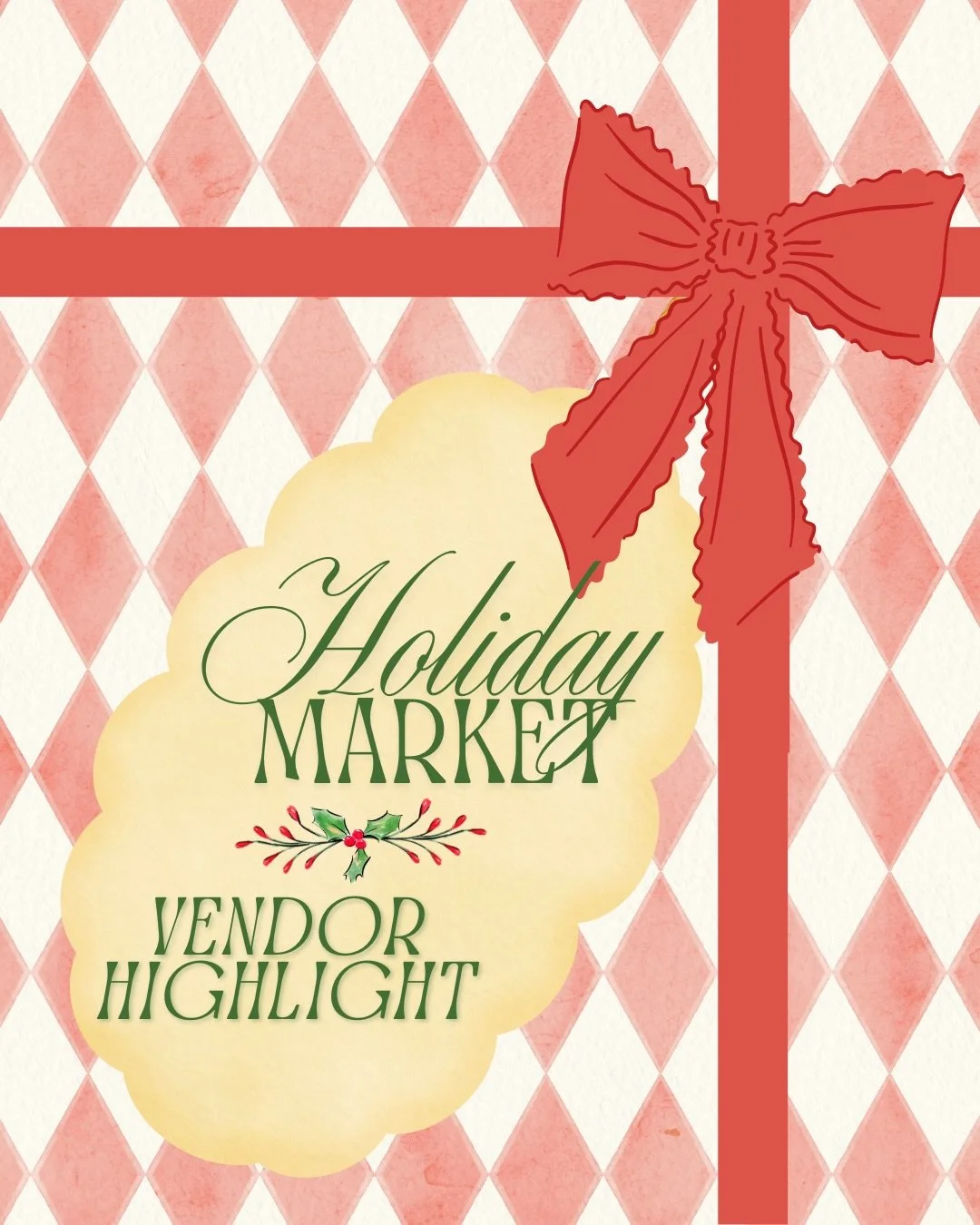 Join us for our Holiday Market on December 6th from 11am&ndash;4pm! ❄️✨ We&rsquo;re so excited to welcome an amazing lineup of artists, makers, and food vendors to the studio. Come shop handmade gifts, support local artists, and enjoy fun activities 