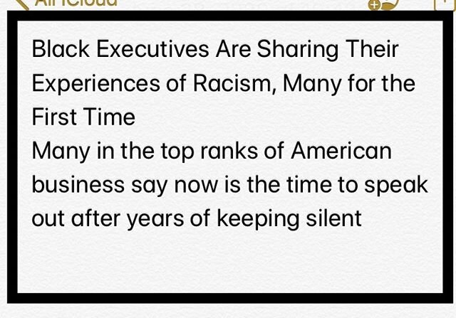 Time for all famous and business folks to come out of the closet and share their experiences living within the white world. I know there is fear - my politics lost me half my clientele in 2015/16 and I am a white women.My clients wealthy ( billionair