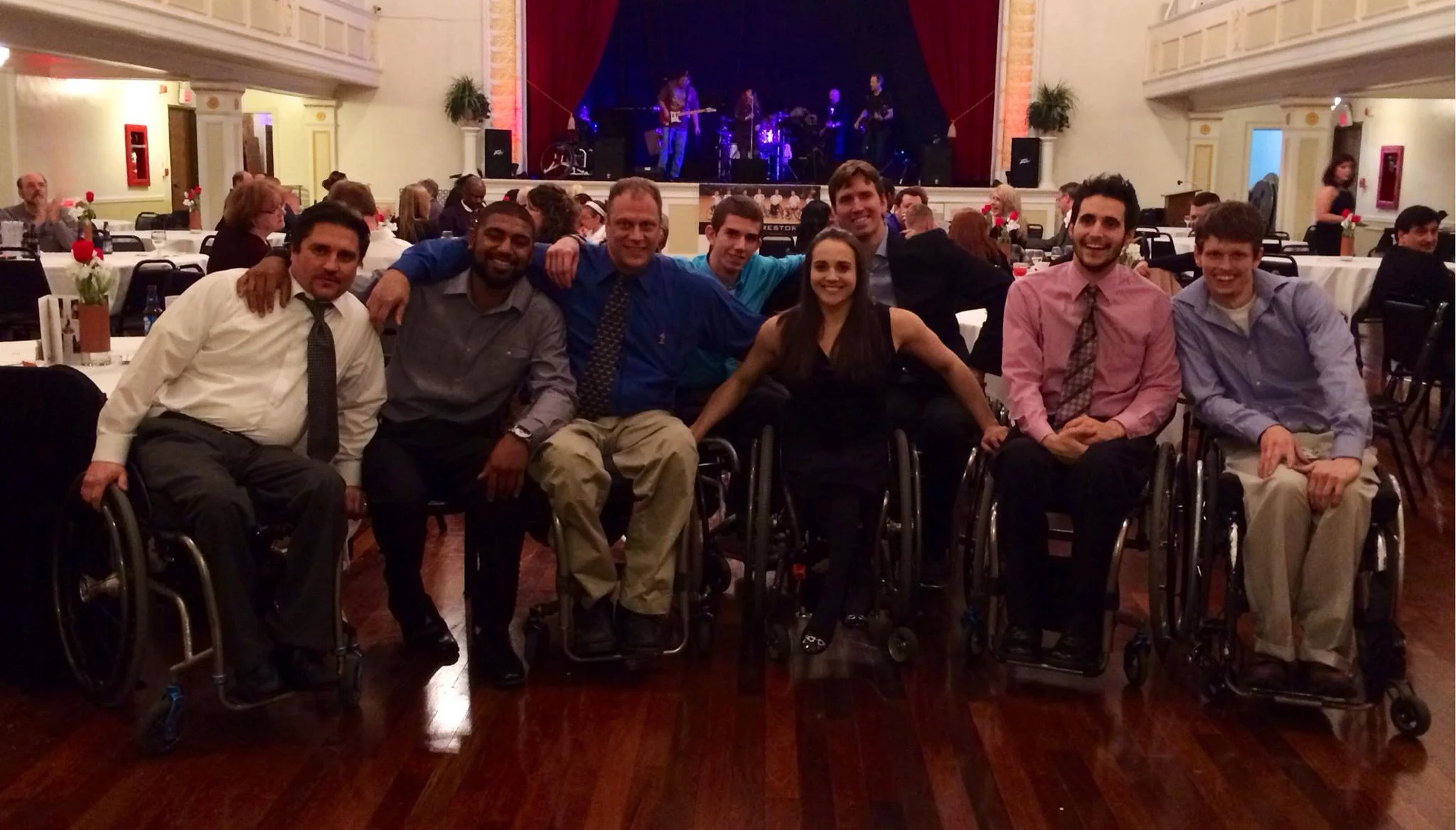Several Dixie Lodge Peer Mentors at a community event.