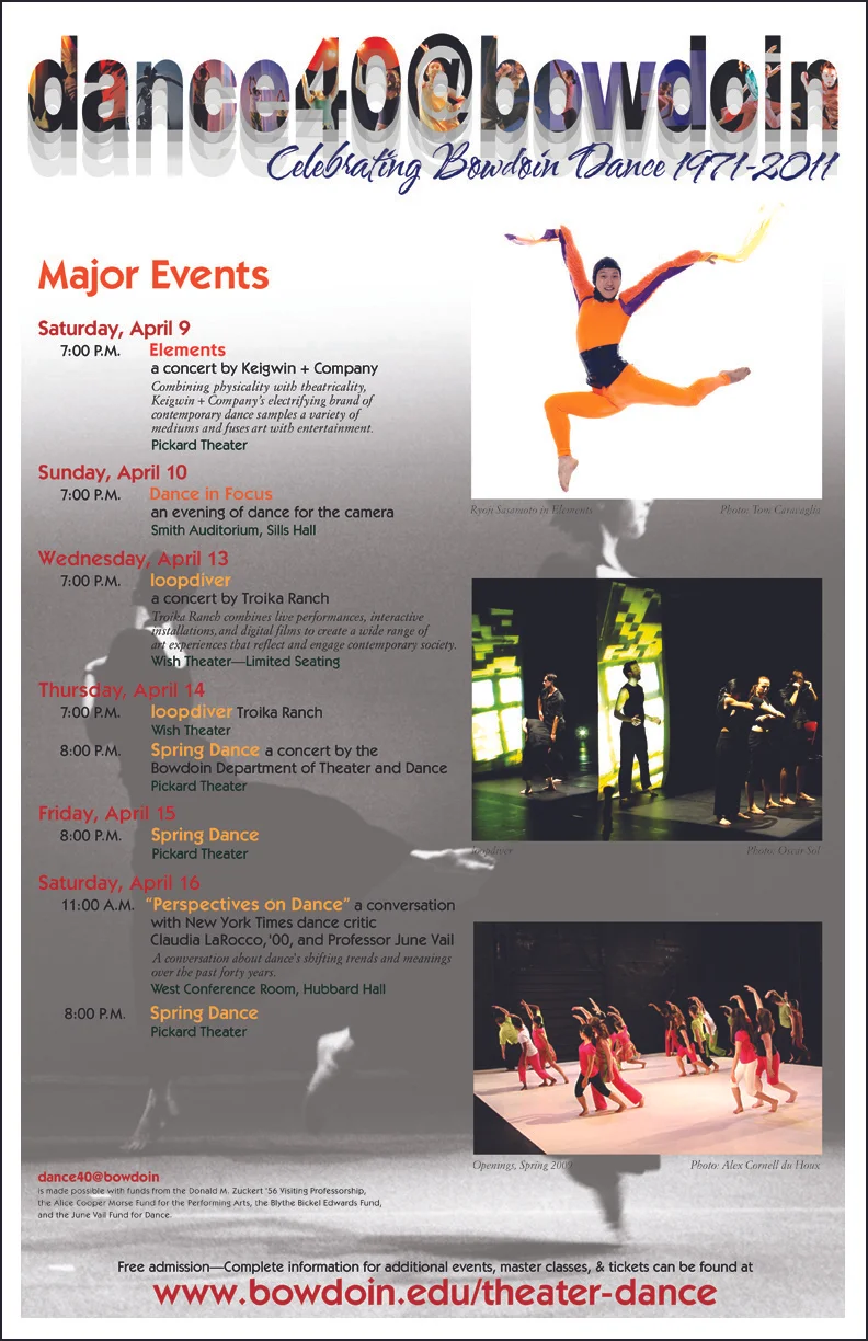 BOWDOIN DANCE 40TH ANNIVERSARY FESTIVAL