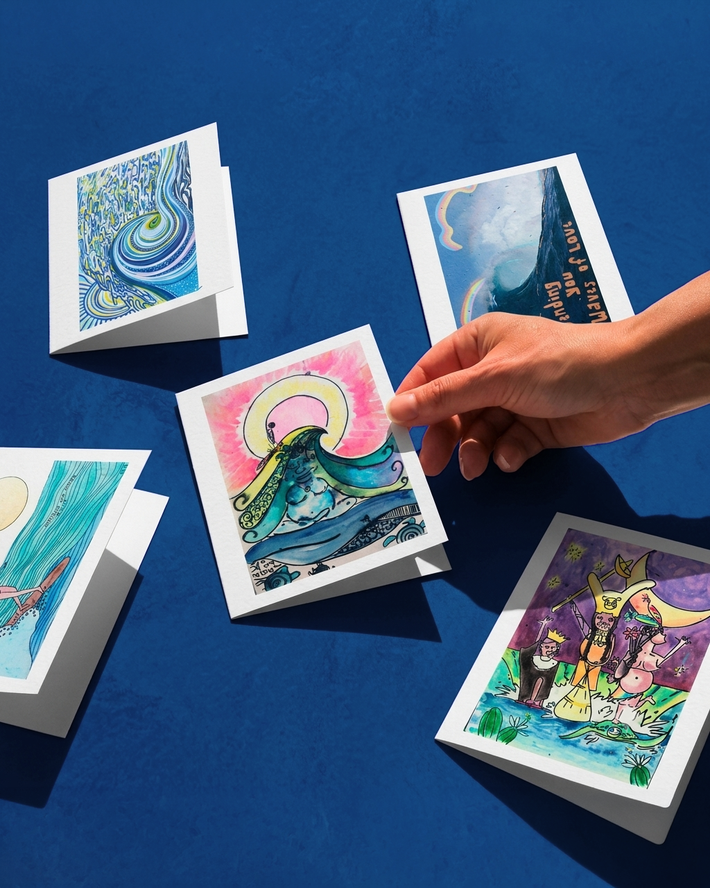 Waves of Love Cards
