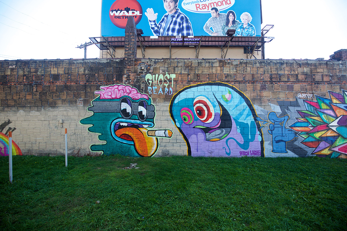 Additional 2016 Mural by Ghostbeard in Eastern Market, Detroit