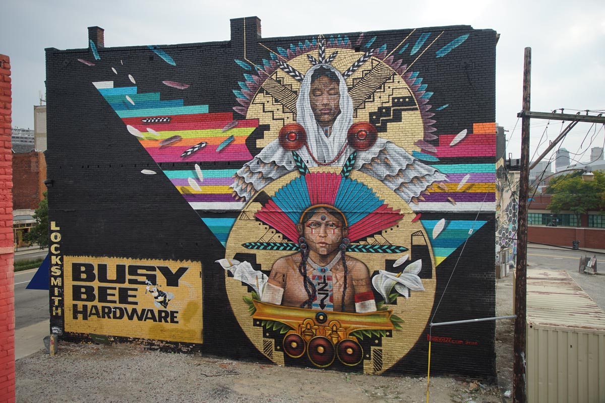 2016 Mural by Marka27 in Eastern Market, Detroit