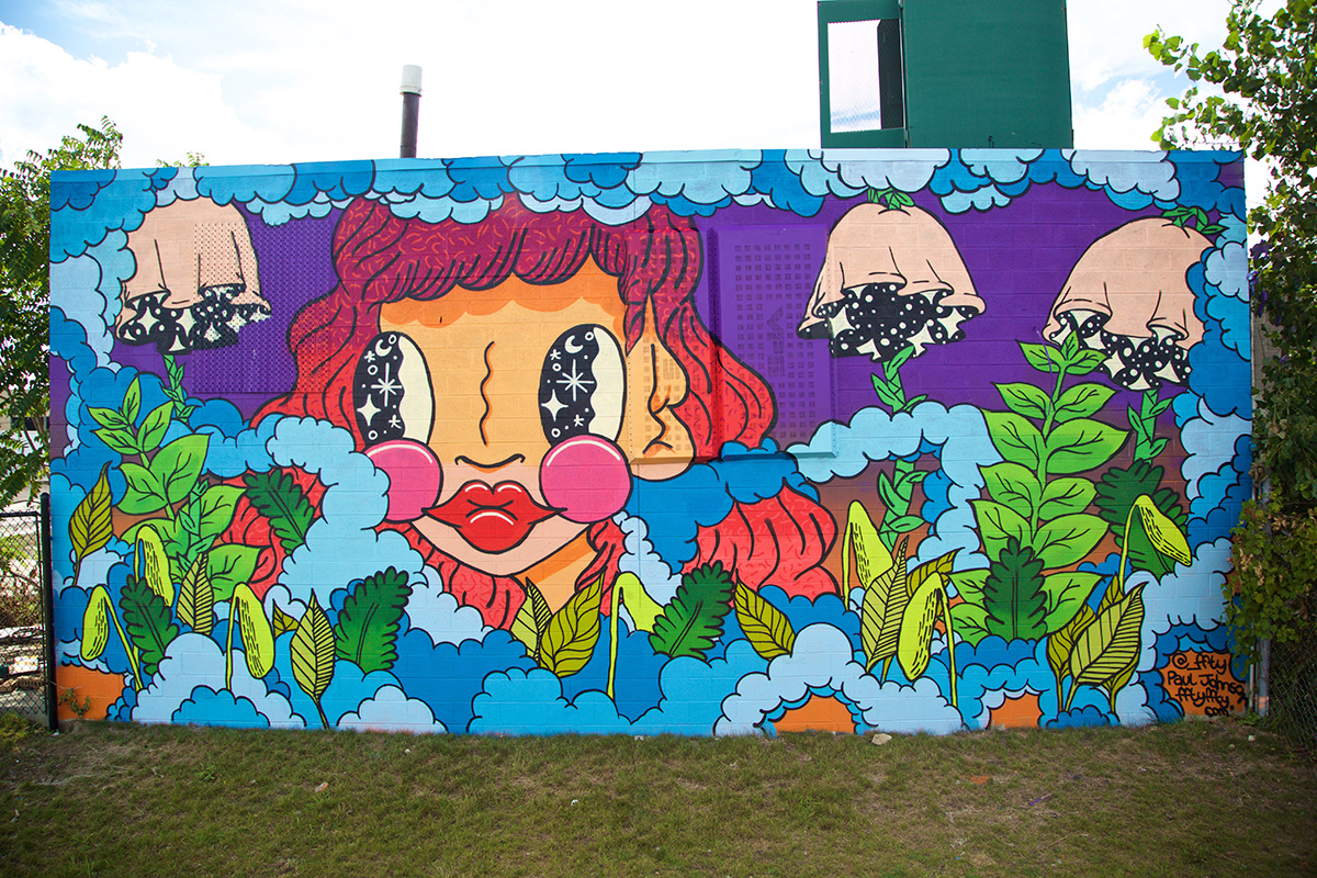 2016 Mural by Paul Johnson in Eastern Market, Detroit