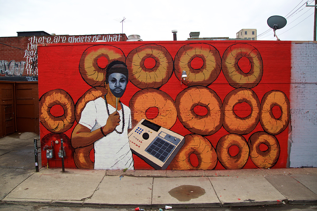 2016 Mural by Tylonn Sawyer in Eastern Market, Detroit