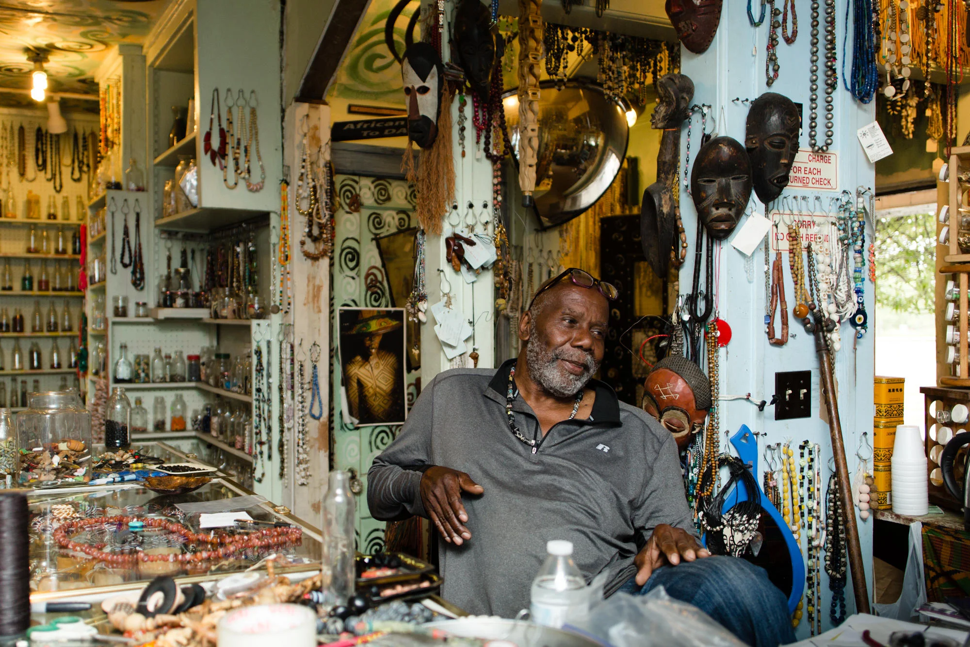 Dabls Mbad African Bead Museum New Center A hidden gem of the city, and owned by MITM alum Olayami Dabls, this bead museum is also home to 18 outdoor installations that celebrate African heritage. 6559 Grand River Ave 313.898.3007 Website