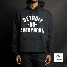 Detroit vs. Everybody Eastern Market A homegrown clothing and accessory label that embodies the pride and unapologetic spirit of our beloved Detroit since 2012. 2501 Russell Website