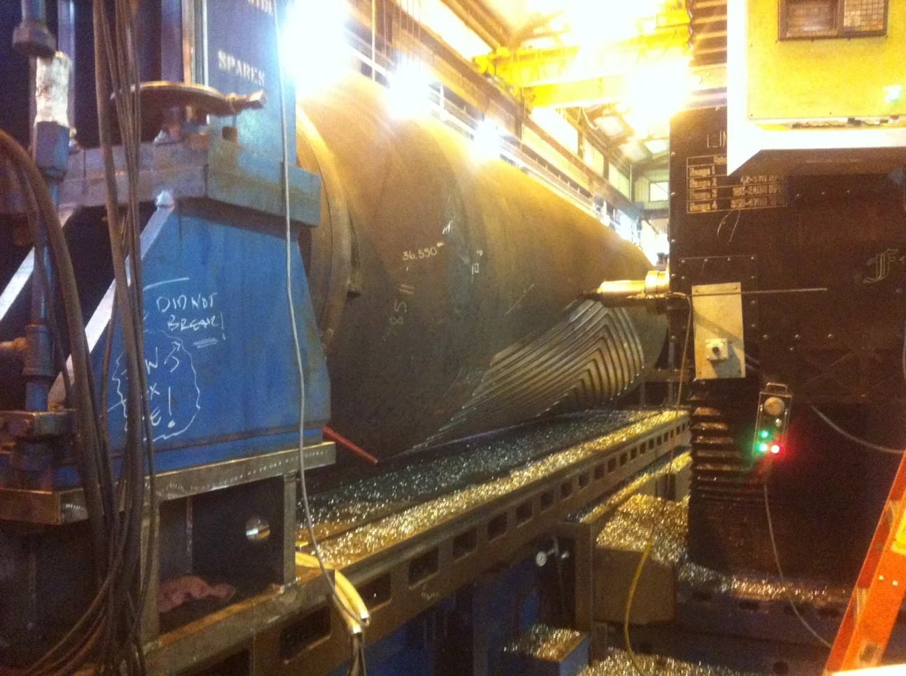 Special challenges of controlling such a large moving mass to CNC machine this intricate pattern.