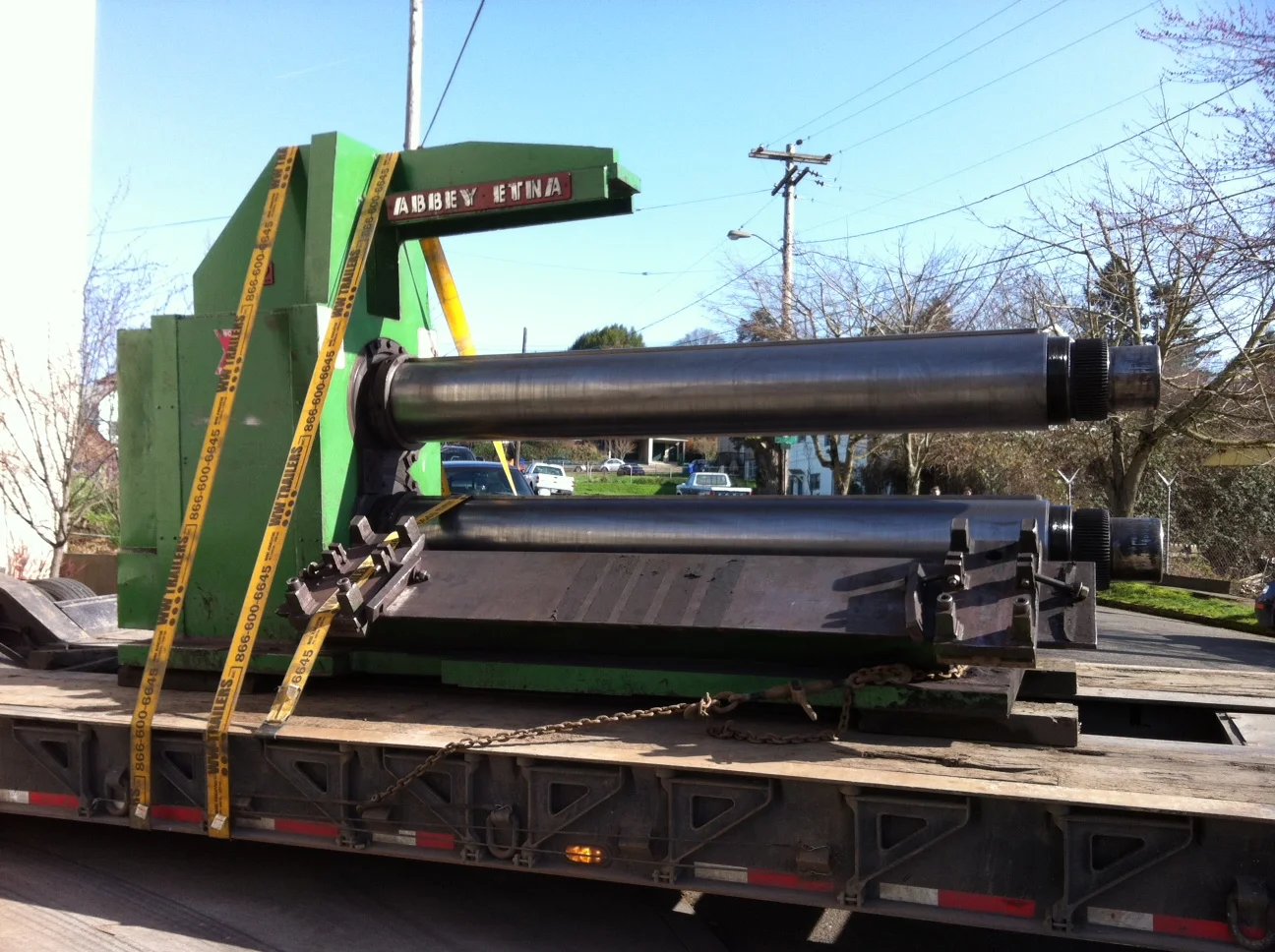 Pinch rolls assembled and shipping back to the customer.