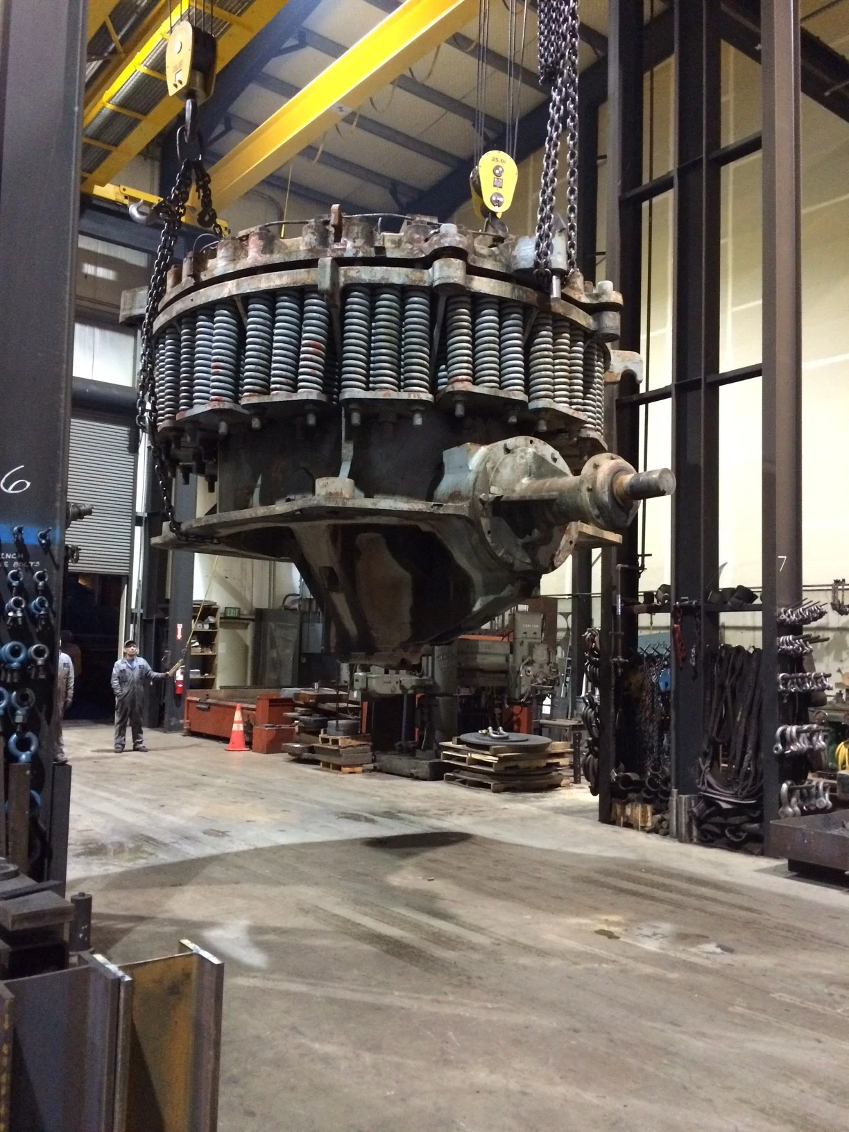 Rigging and moving the largest rock crushers takes knowledge and skill to perform safely and to protect the customers equipment.