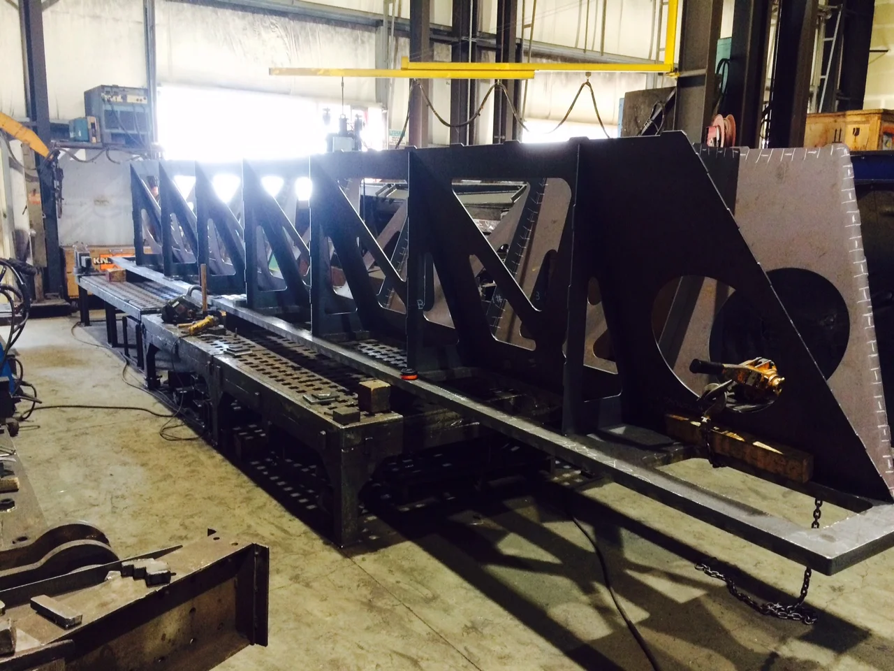 Complex fabrications are our specialty, minimizing twist and bow at this stage is critical.