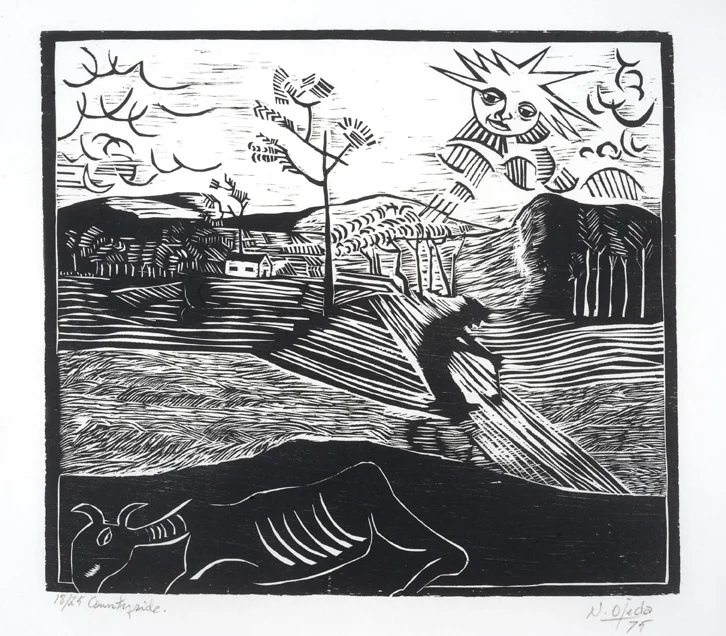 Countryside, woodblock, 1975.jpg