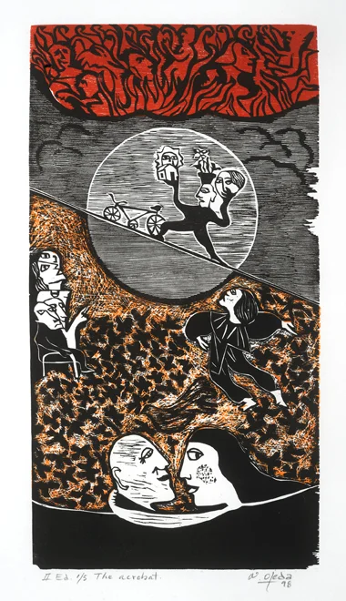 The acrobat, woodblock, 1998.jpg