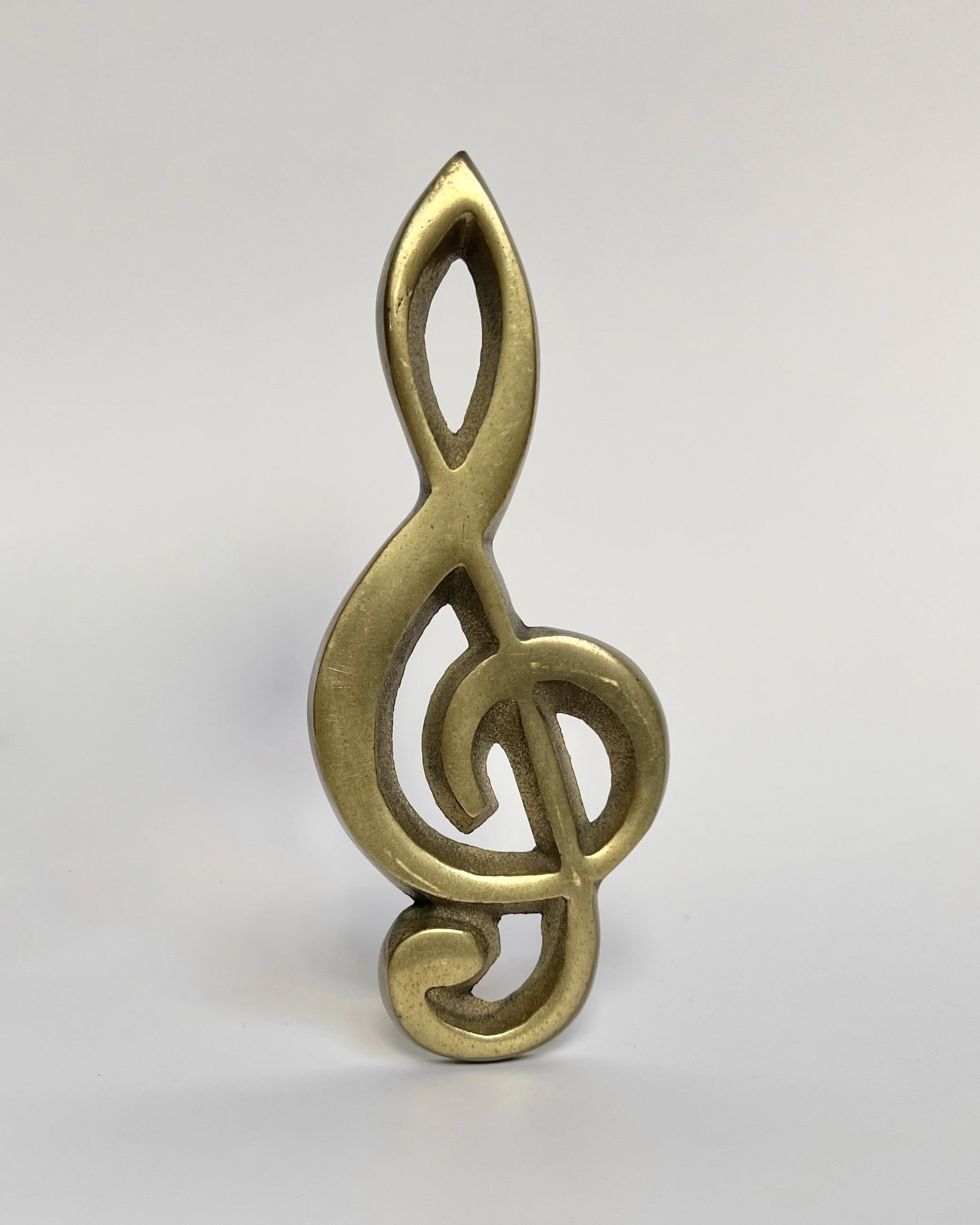 Vintage Brass Treble Clef