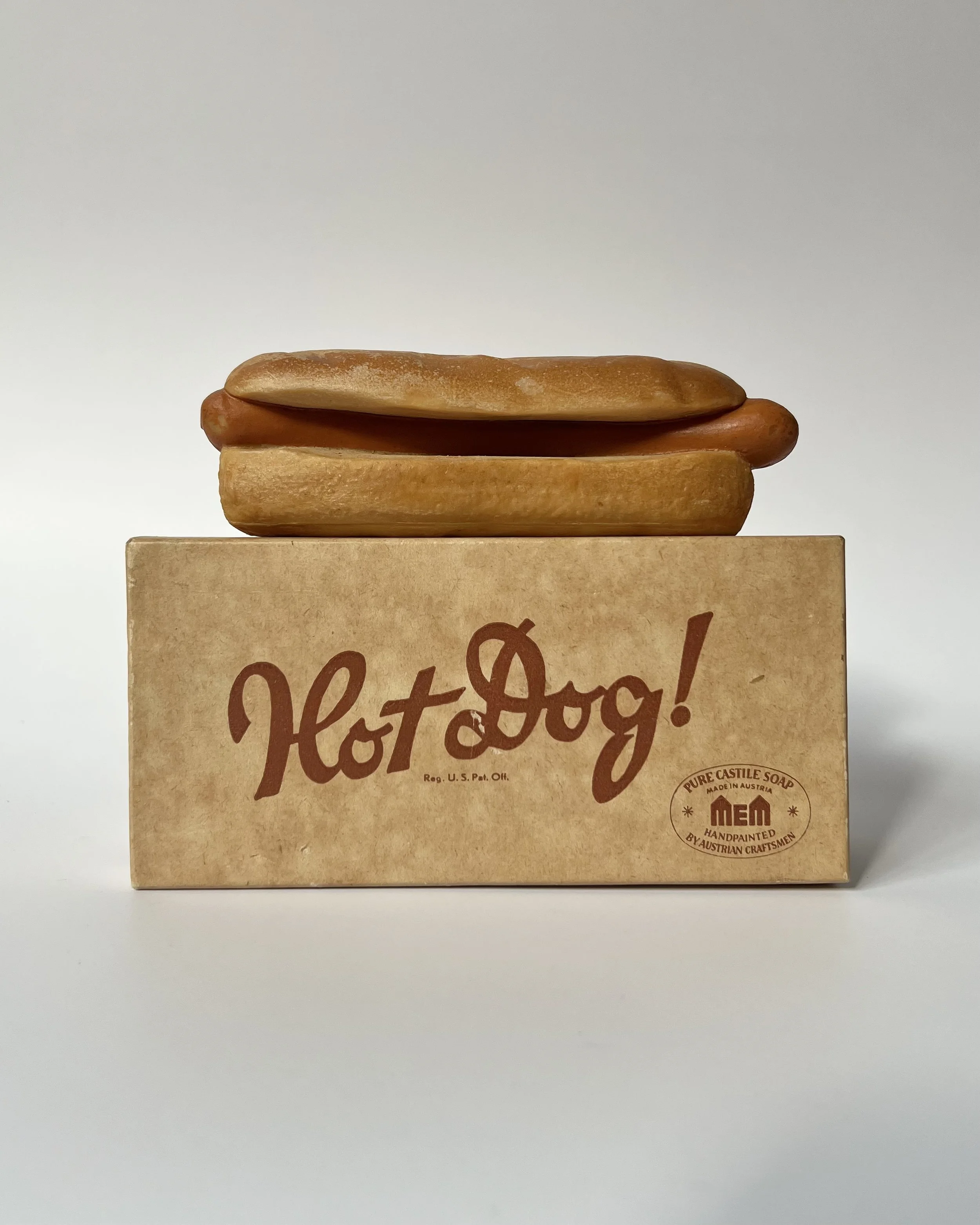 1950's Hot Dog Soap Bar w/ Box