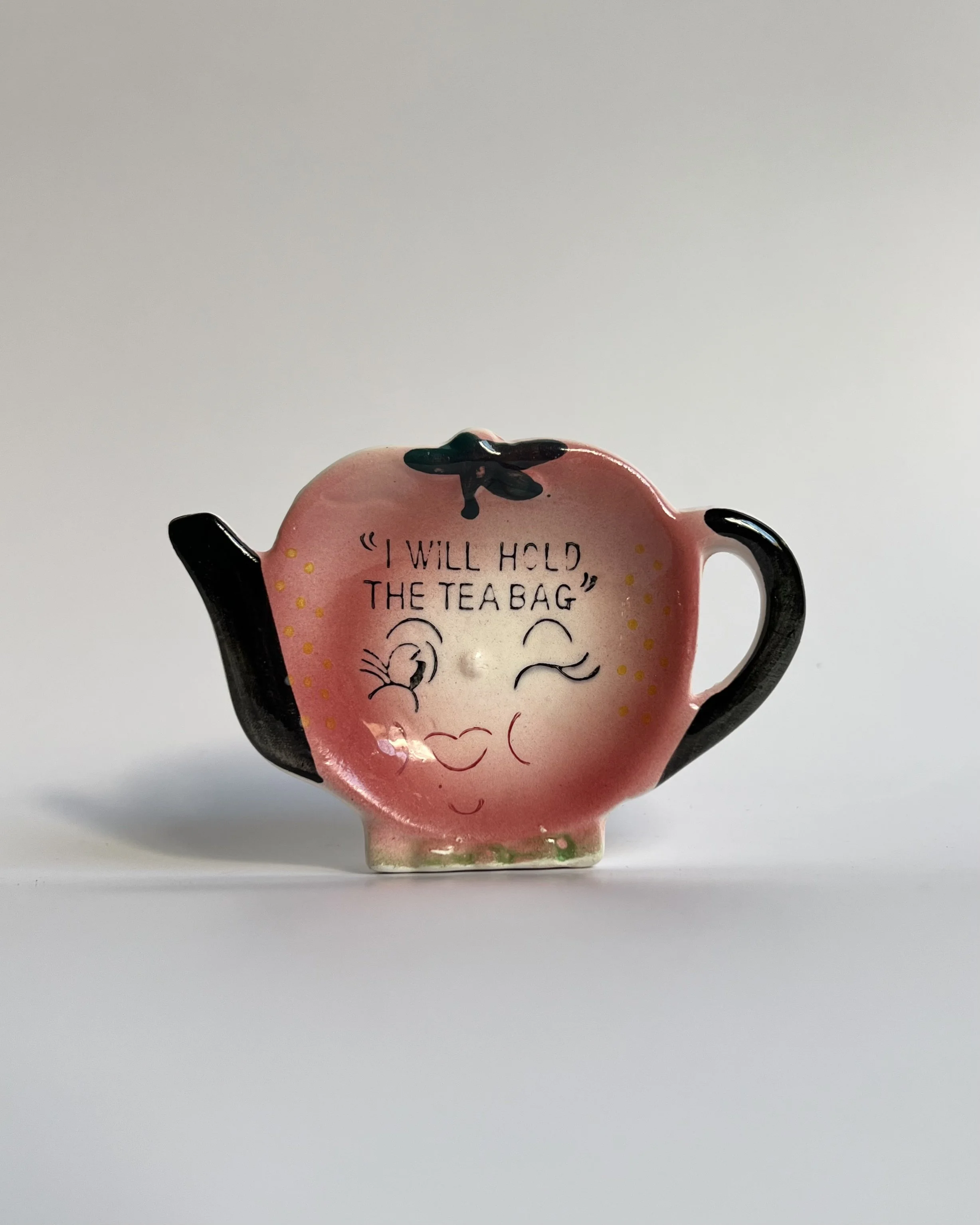 Vintage Anthropomorphic Tea Bag Holder