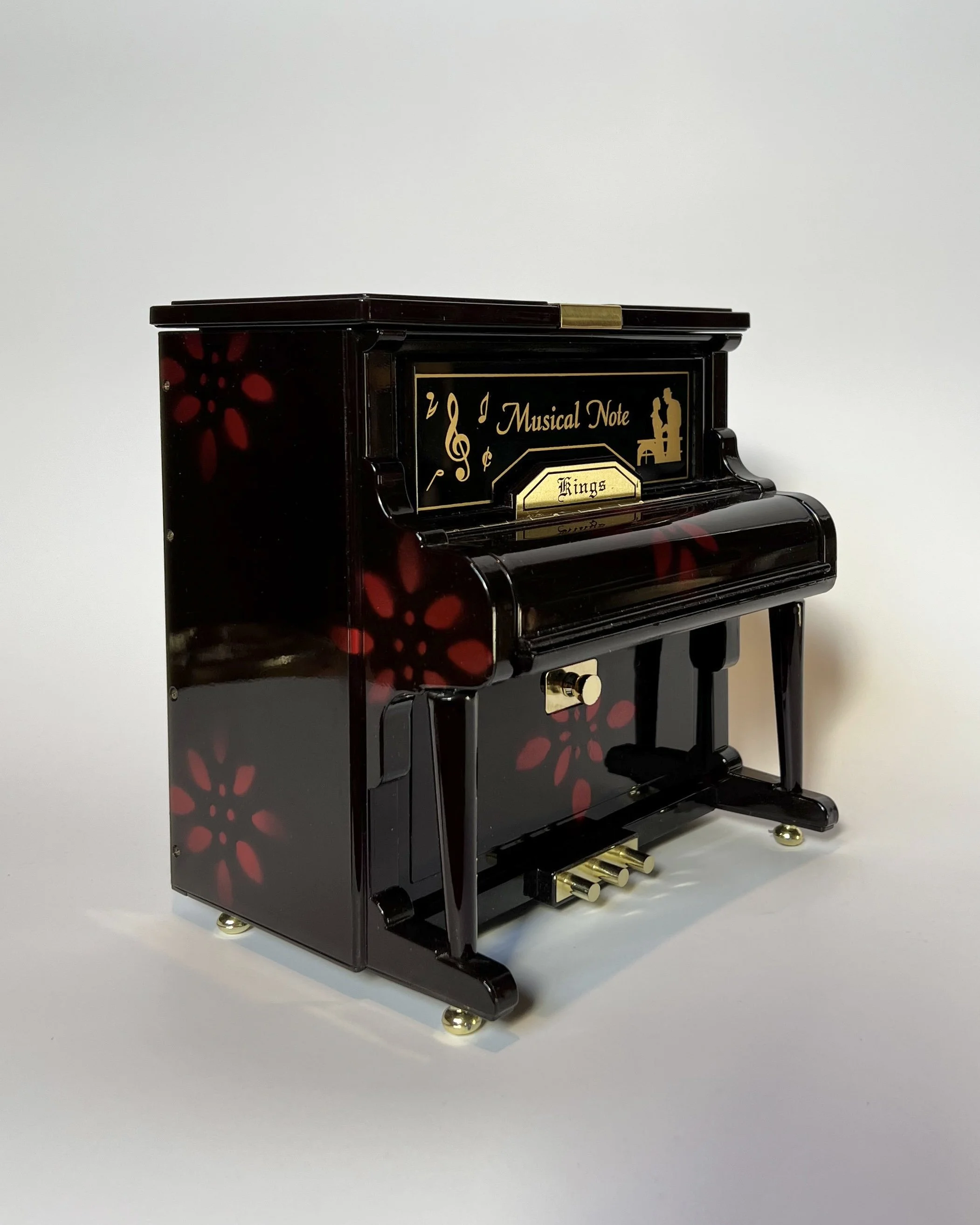 Vintage Piano Musical Jewelry Box