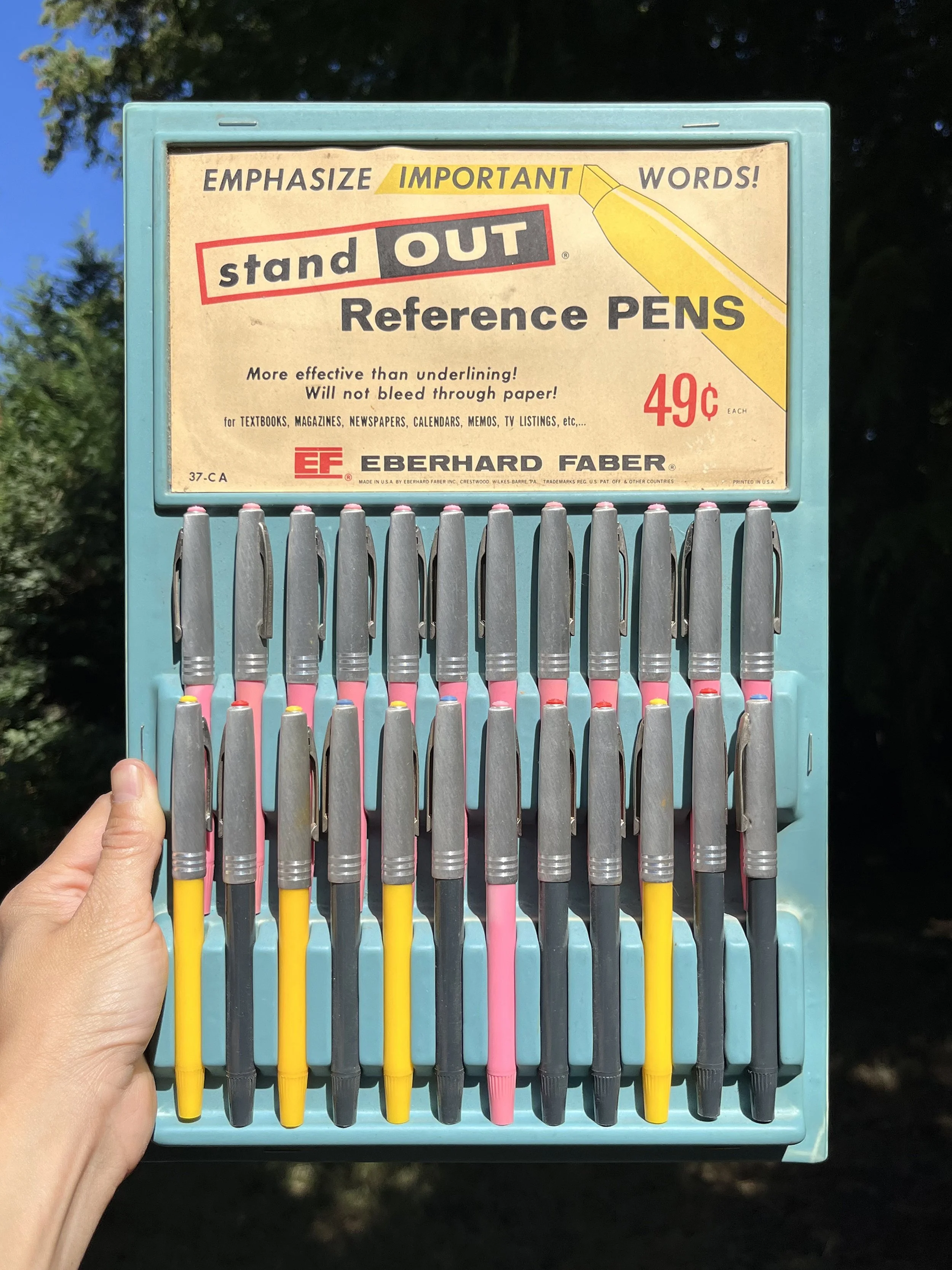 Vintage Eberhard Faber Pen Retail Display